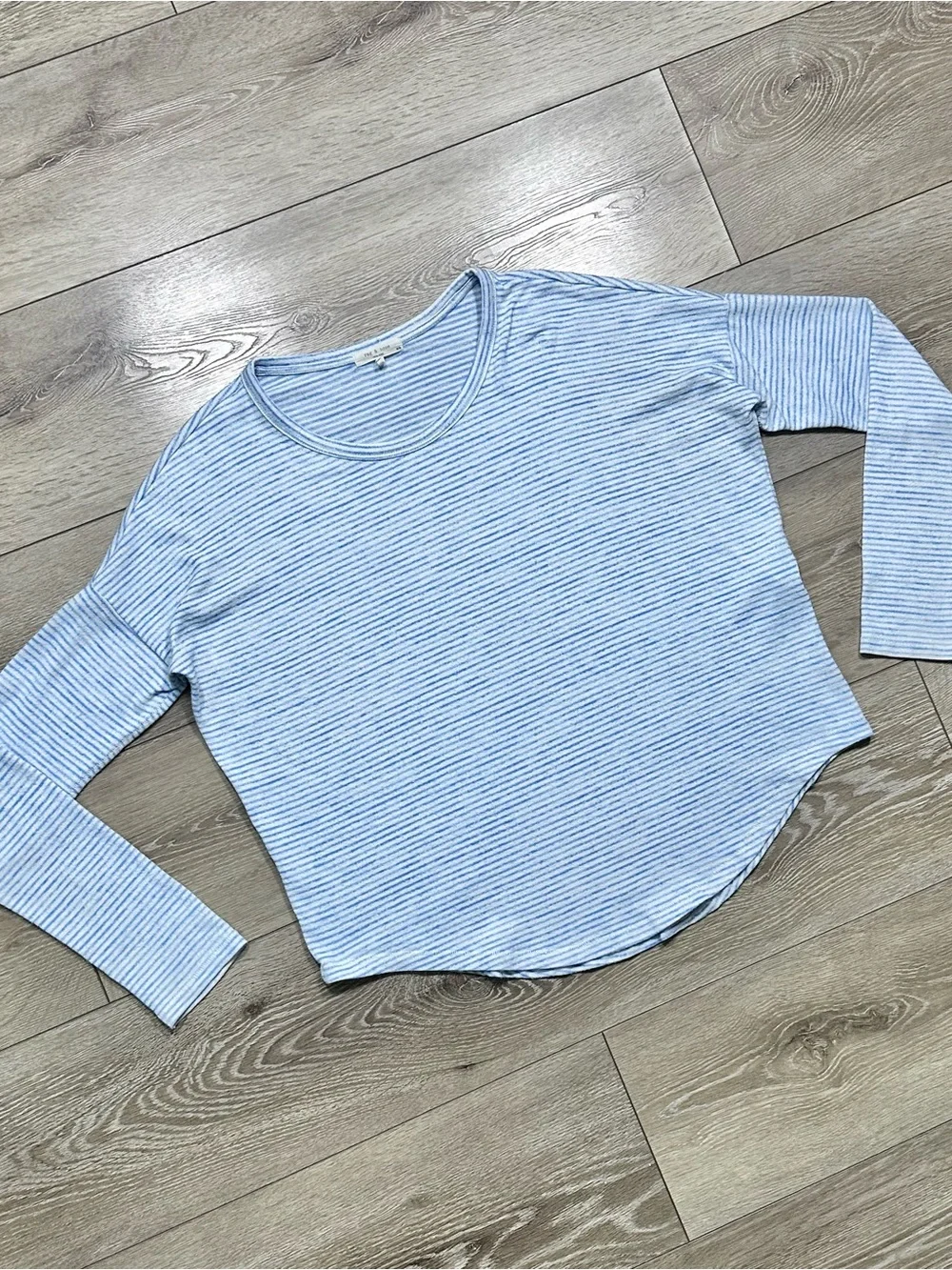 Rag & Bone Knit Striped Long Sleeve Shirt